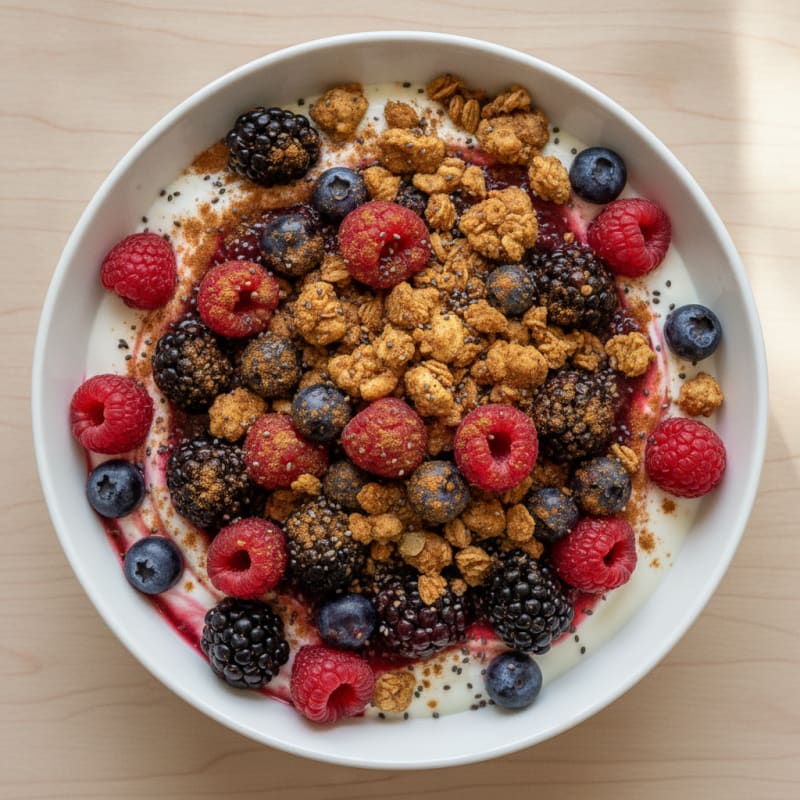 Yogurt Berry Granola Power Bowl