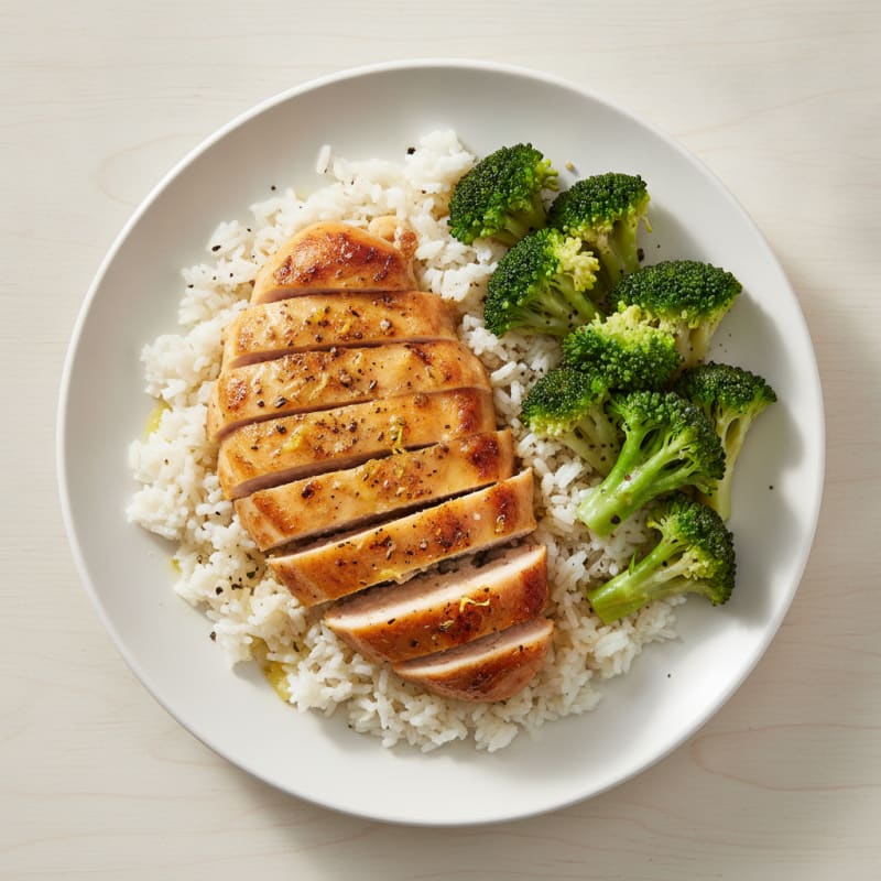 Lemon Herb Roasted Chicken with Rice