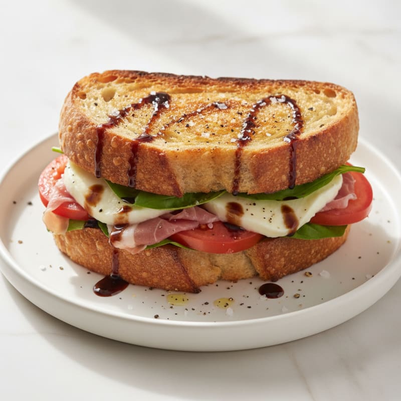 Grilled Caprese Prosciutto Sandwich
