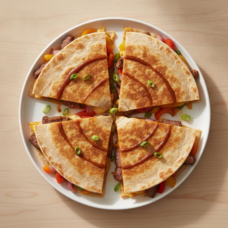 Seared Steak Quesadillas with Peppers