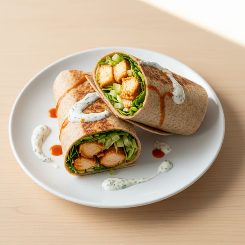 Crispy Buffalo Chicken Ranch Wraps