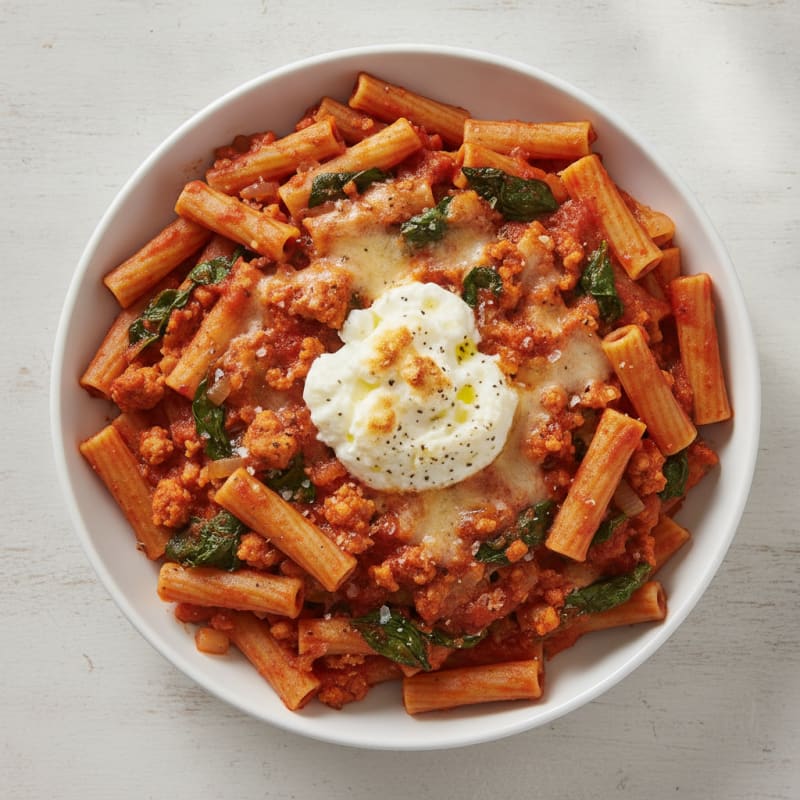 Classic Baked Ziti with Ricotta