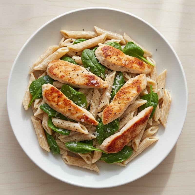 Garlic Parmesan Chicken Alfredo Pasta