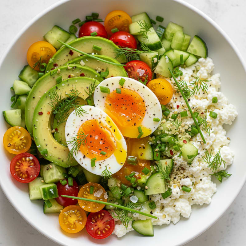 Savory Herb Cottage Cheese Bowl