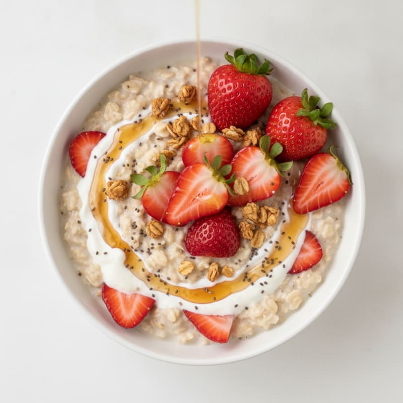 Strawberry Shortcake Overnight Oats