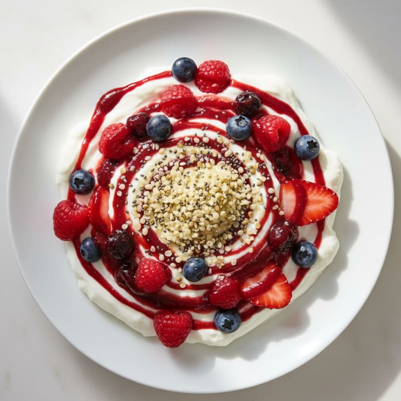 Creamy Greek Yogurt Protein Parfait with Mixed Berries