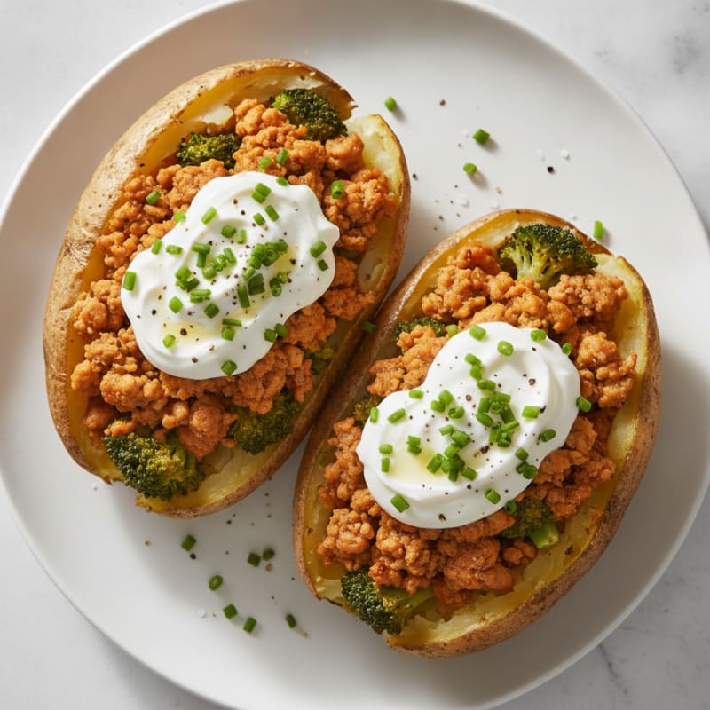 Hearty Loaded Baked Potatoes with Chives