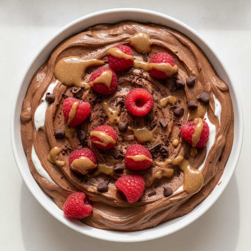 Creamy Chocolate Protein Mousse with Greek Yogurt