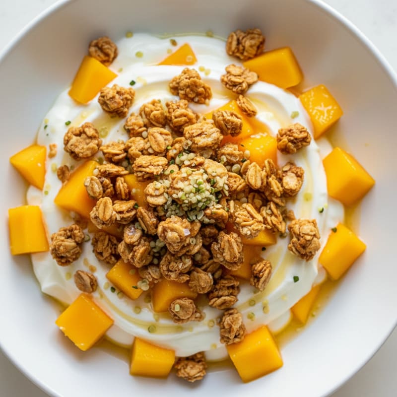 Mango Yogurt Parfait with Granola