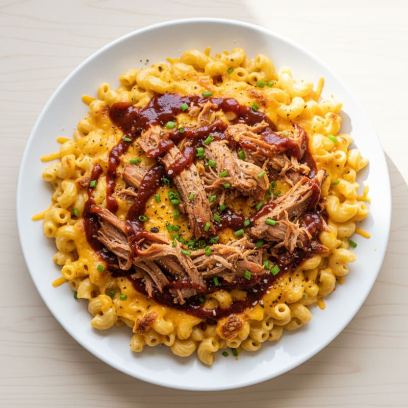 BBQ Pulled Pork Mac and Cheese