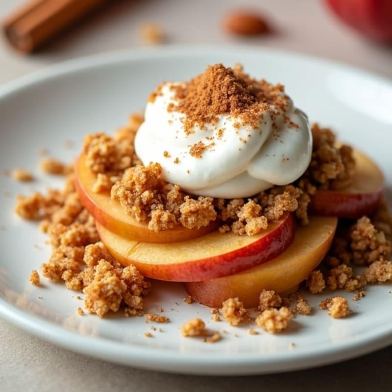 Cinnamon-Spiced Apple Oat Crumble