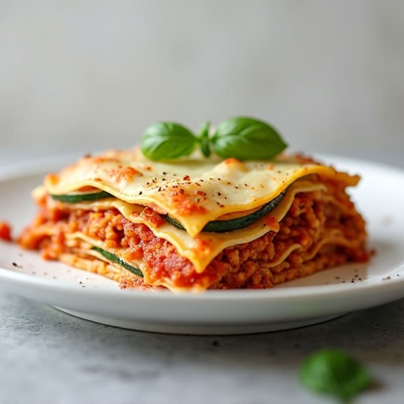 Lean Turkey Zucchini Lasagna