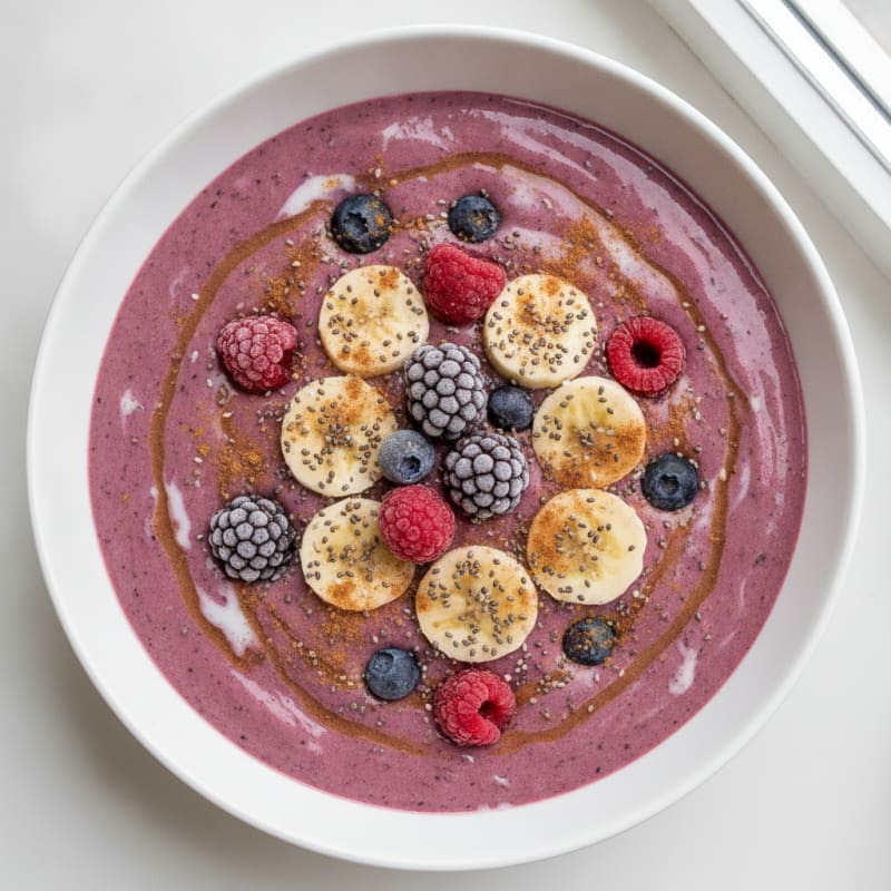 Berry Banana Protein Smoothie