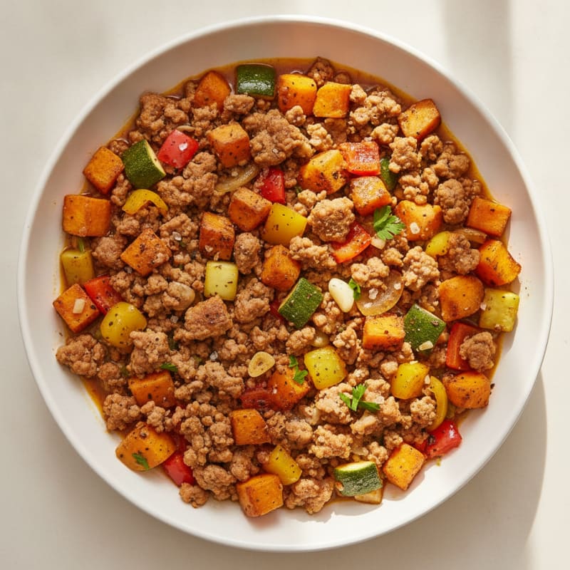 Savory Ground Turkey Skillet