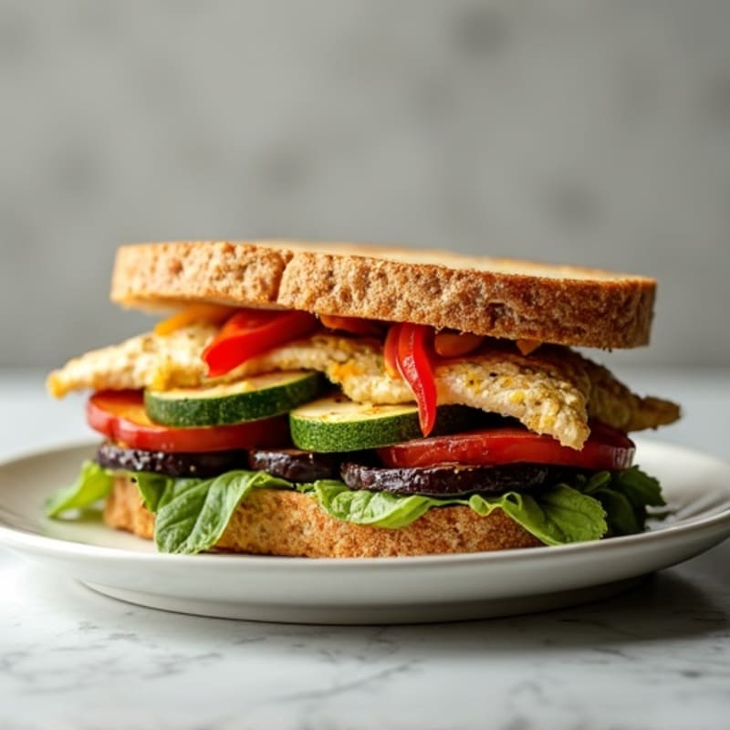 Herb-Roasted Vegetable Pesto Panini