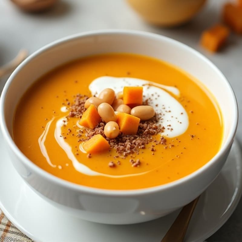 Creamy Roasted Butternut Squash and Apple Soup