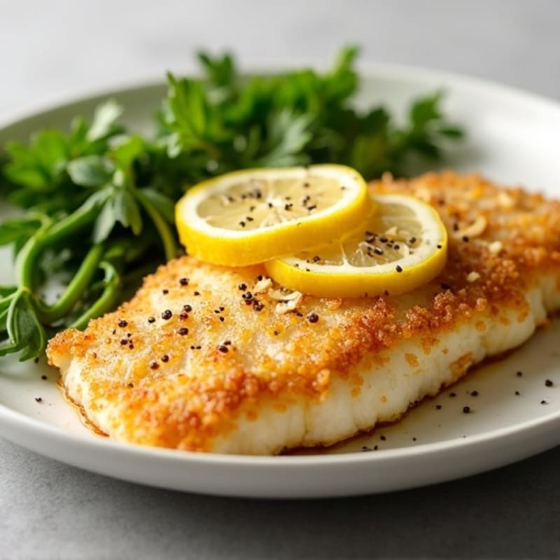 Crispy Pan-Seared Lemon Garlic Tilapia