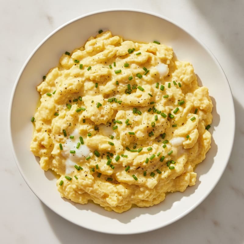 Classic Scrambled Eggs with Chives