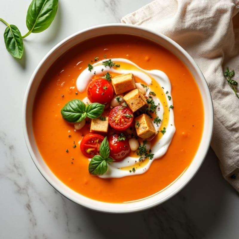 Creamy Roasted Tomato Basil Soup