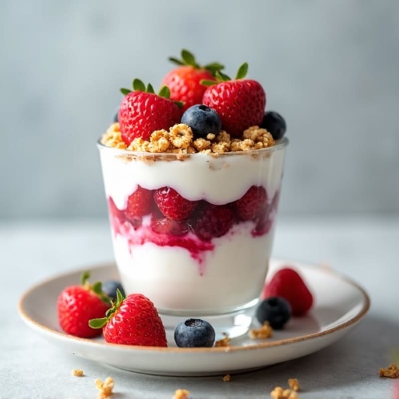 Creamy Greek Yogurt Protein Parfait with Mixed Berries