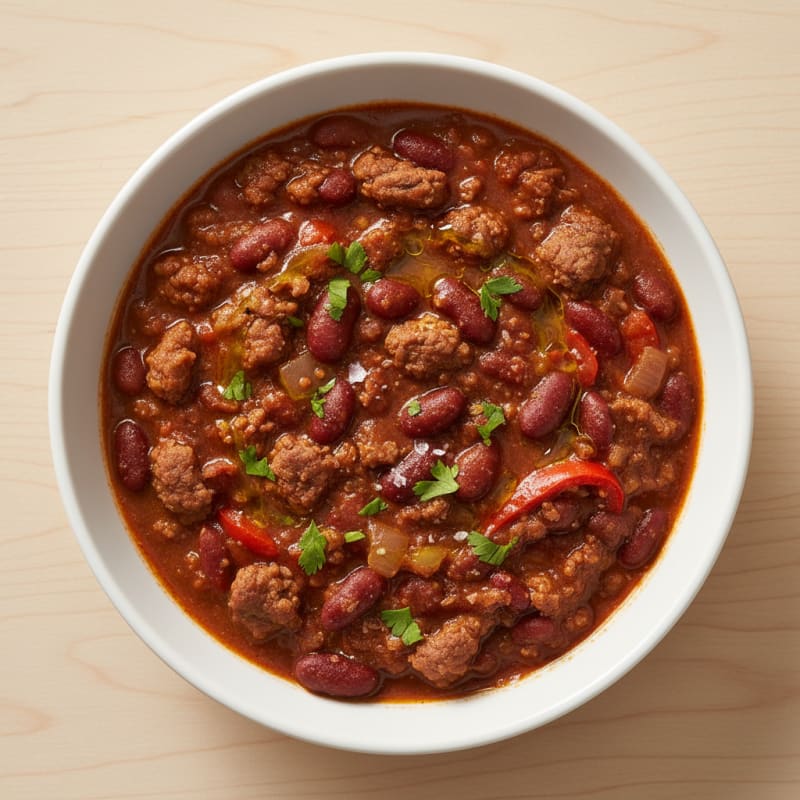 Smoky Bison and Bean Chili