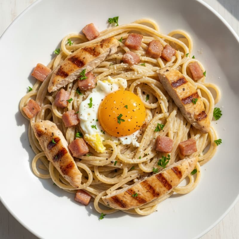 Classic Carbonara with Pancetta and Egg
