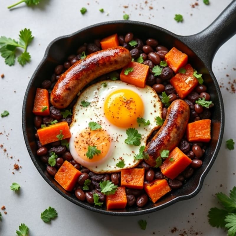 Budget-Friendly Black Bean Sweet Potato Skillet