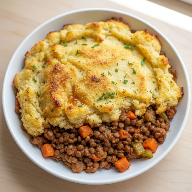 Hearty Lentil Shepherd's Pie with Root Vegetables