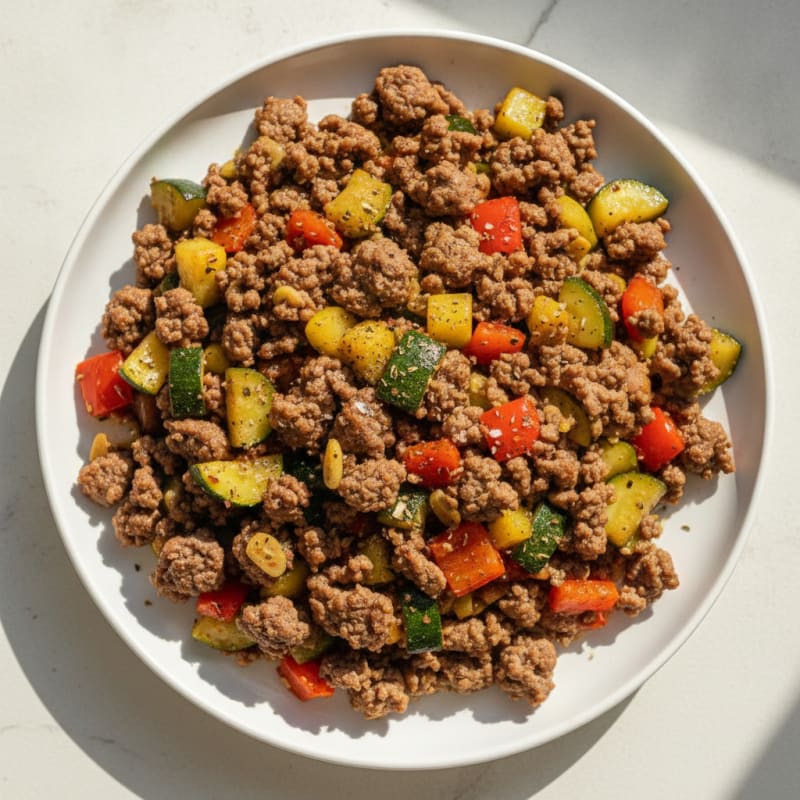 Ground Beef and Vegetable Skillet