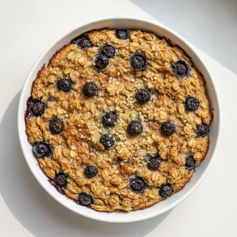 Blueberry Banana Baked Oatmeal