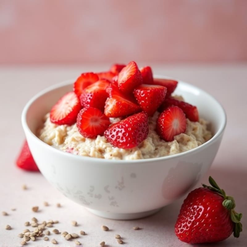 Creamy Strawberry Shortcake Overnight Oats