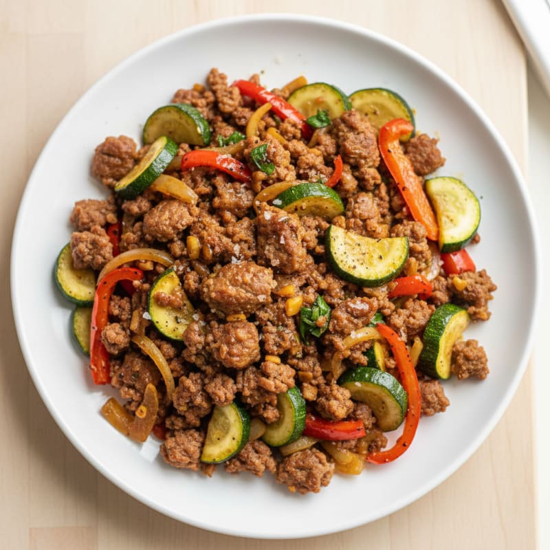 Savory Caramelized Beef and Veggie Skillet