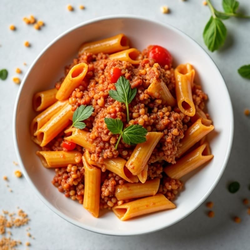 Lean Turkey and Lentil Protein Pasta Bolognese