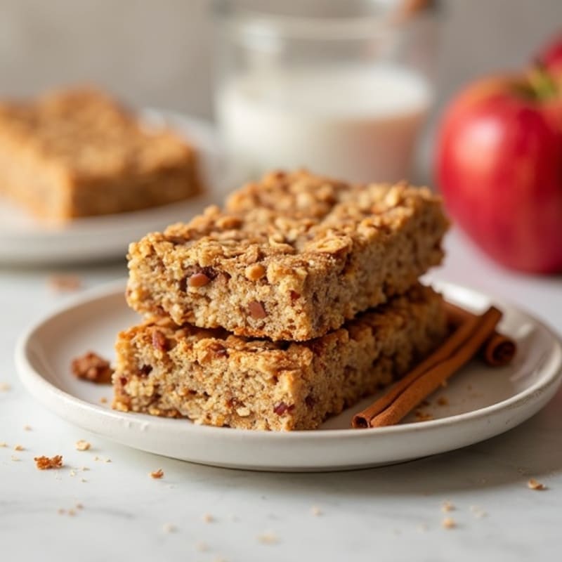 Baked Cinnamon-Spiced Apple Oat Bars