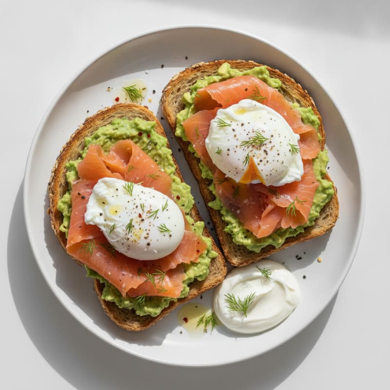 High-Protein Smoked Salmon and Avocado Toast