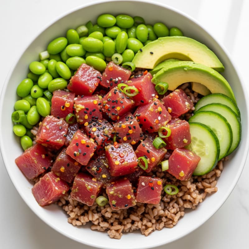 Zesty Hawaiian Tuna Poke Bowl