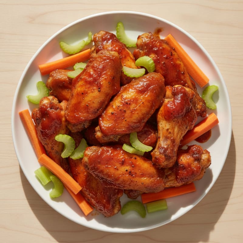 Spicy BBQ Glazed Chicken Wings