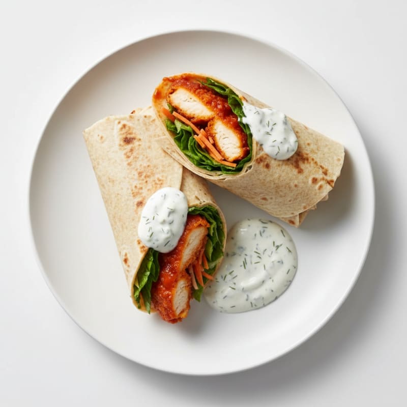 Crispy Buffalo Ranch Chicken Wrap