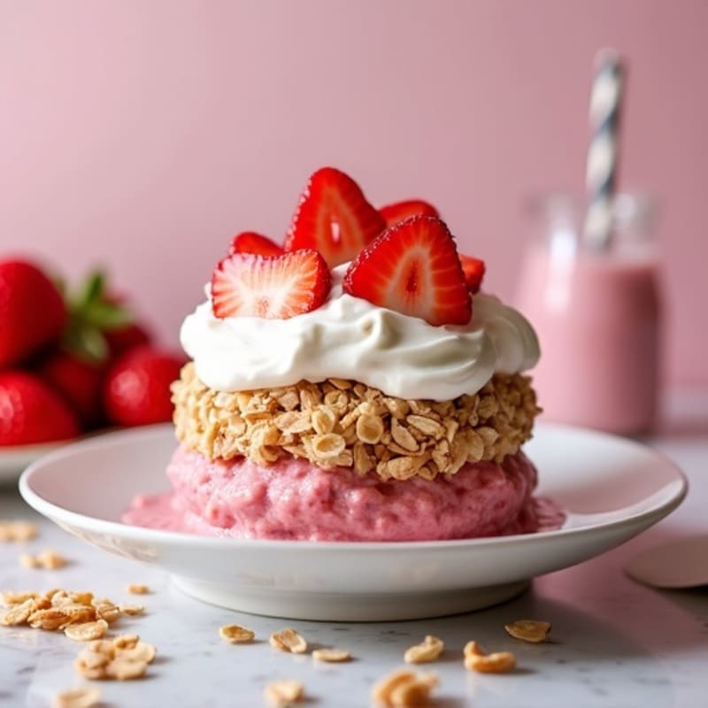 Creamy Strawberry Shortcake Overnight Oats
