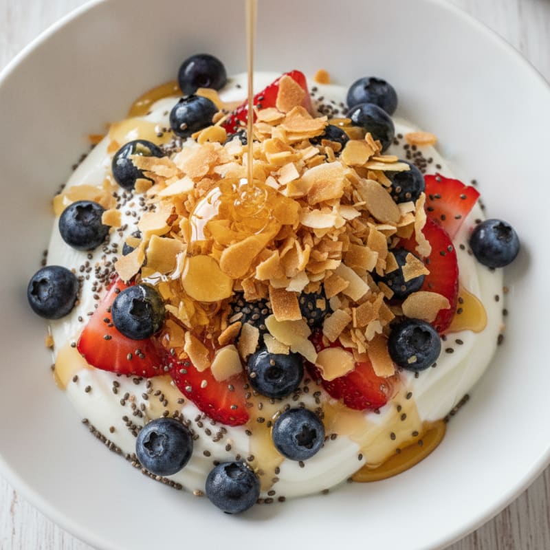 Creamy Greek Yogurt Parfait with Fresh Berries and Chia Seeds