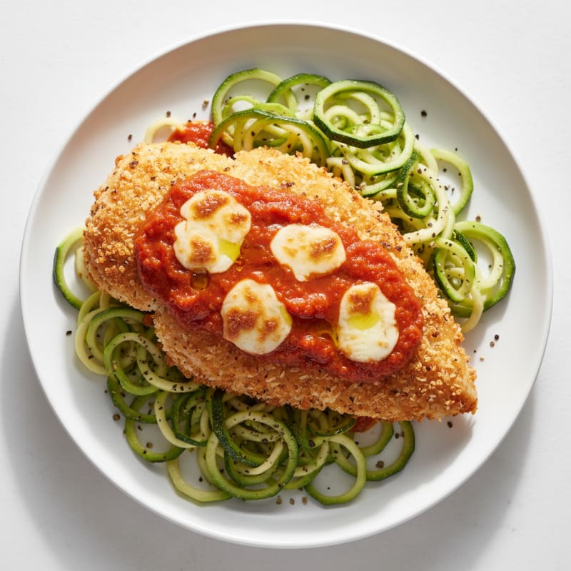 Crispy Baked Chicken Parmesan with Zesty Marinara