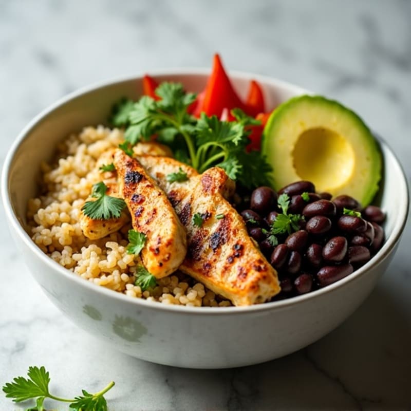 Cilantro-Lime Chicken Bowl with Black Beans
