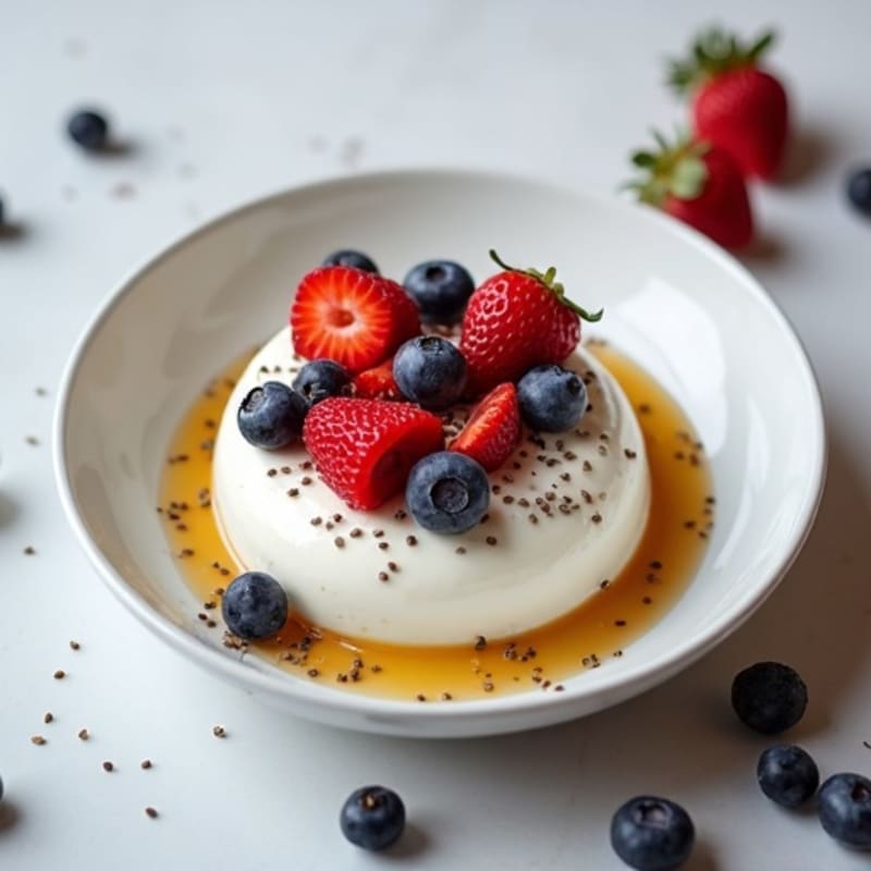 Silky Greek Yogurt Protein Mousse with Berries