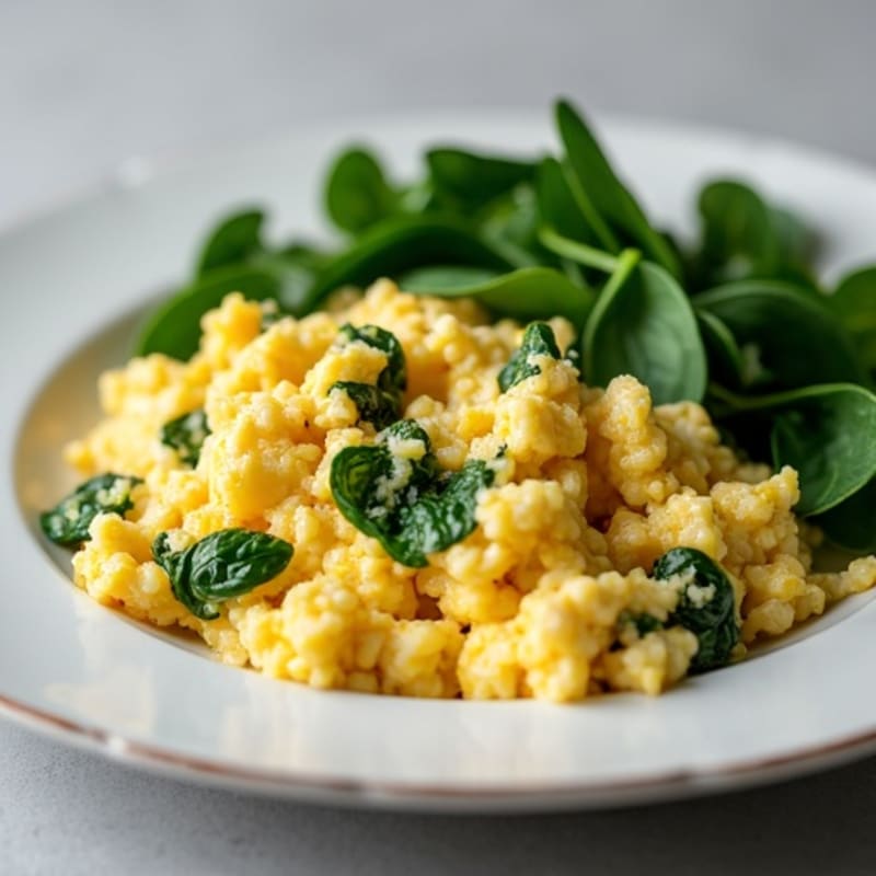 Egg White Scramble with Spinach and Lean Turkey