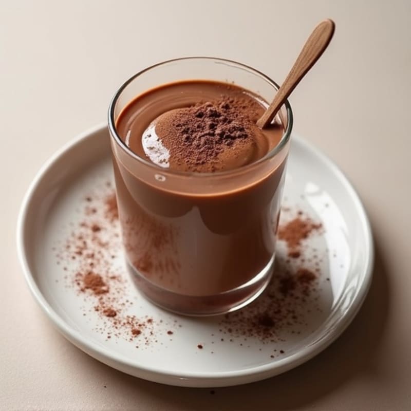 Silky Chocolate Protein Pudding with Greek Yogurt