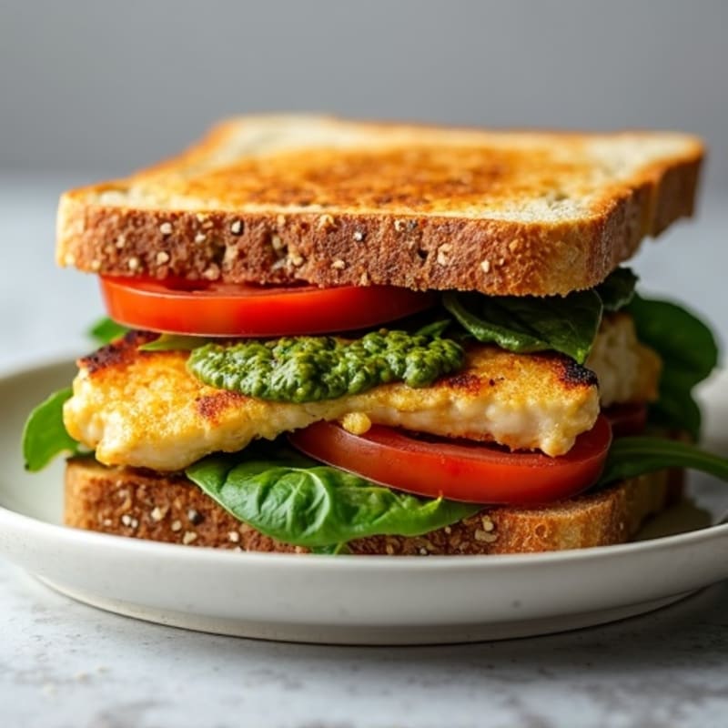 Grilled Chicken Pesto Sandwich