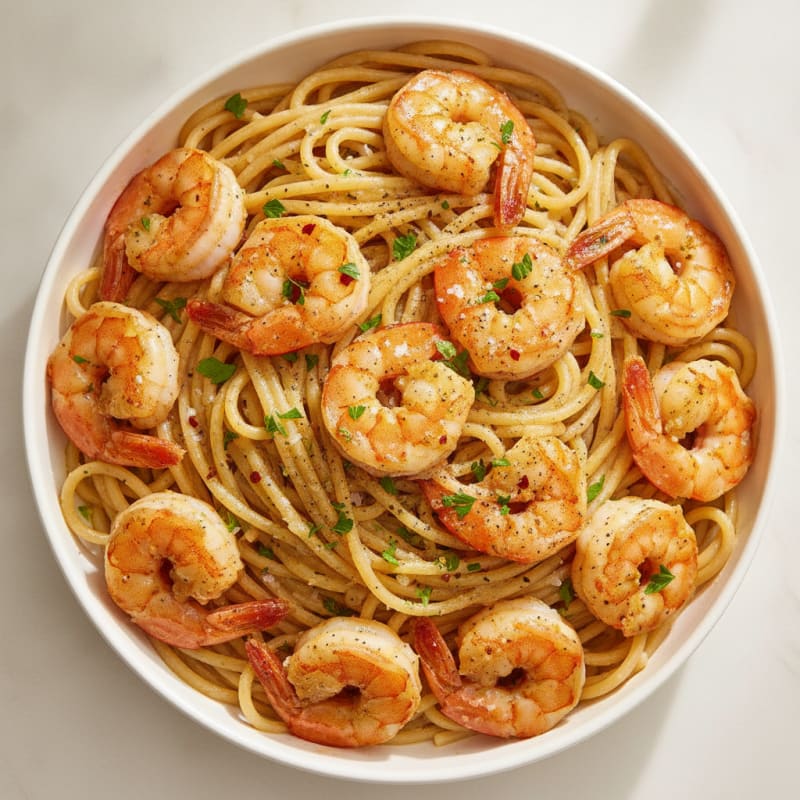 Garlic Butter Shrimp Pasta