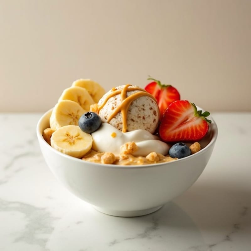Protein-Packed Banana Split Bowl