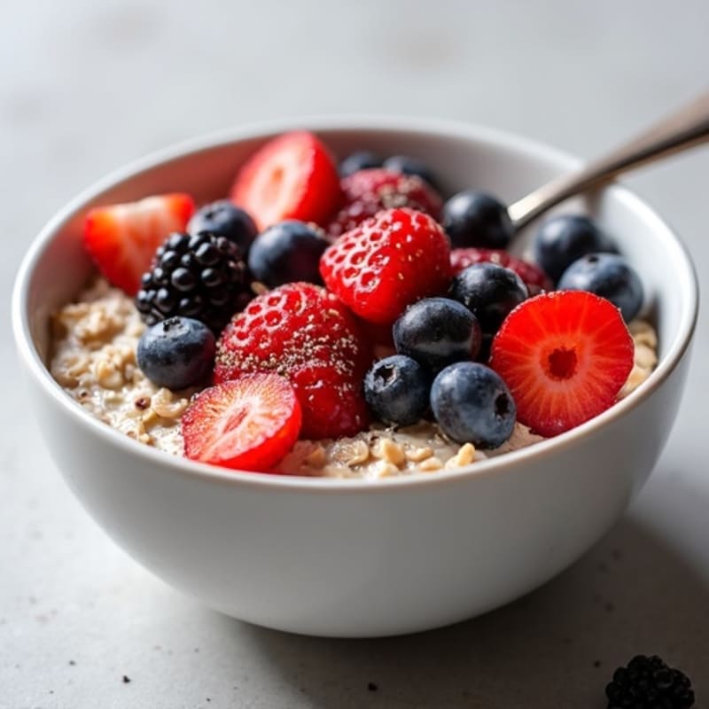 Protein-Packed Berry Oatmeal Bowl