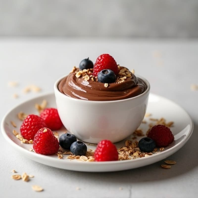Silky Chocolate Protein Pudding with Greek Yogurt